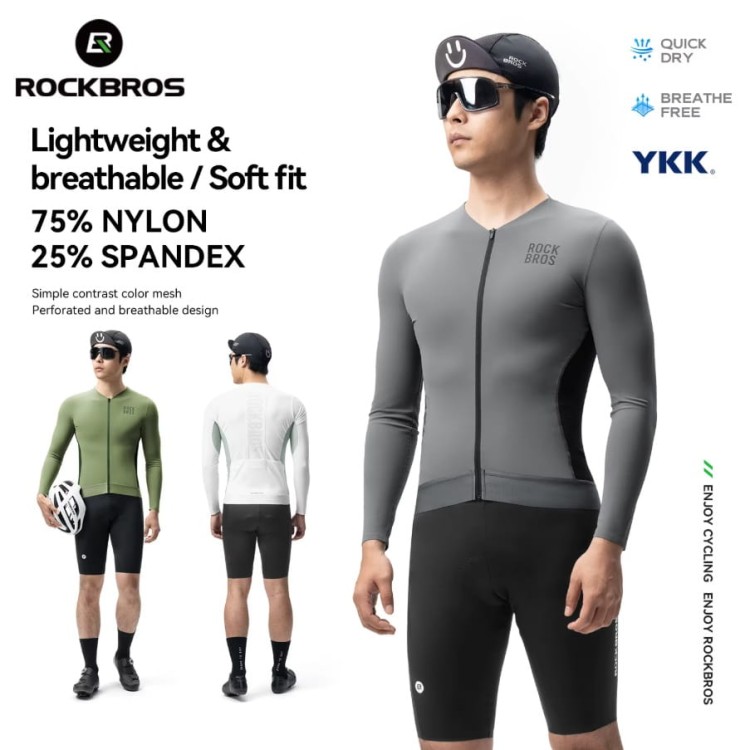ROCKBROS Męska koszulka rowerowa z długimi rękawami 1512002300 4.jpg